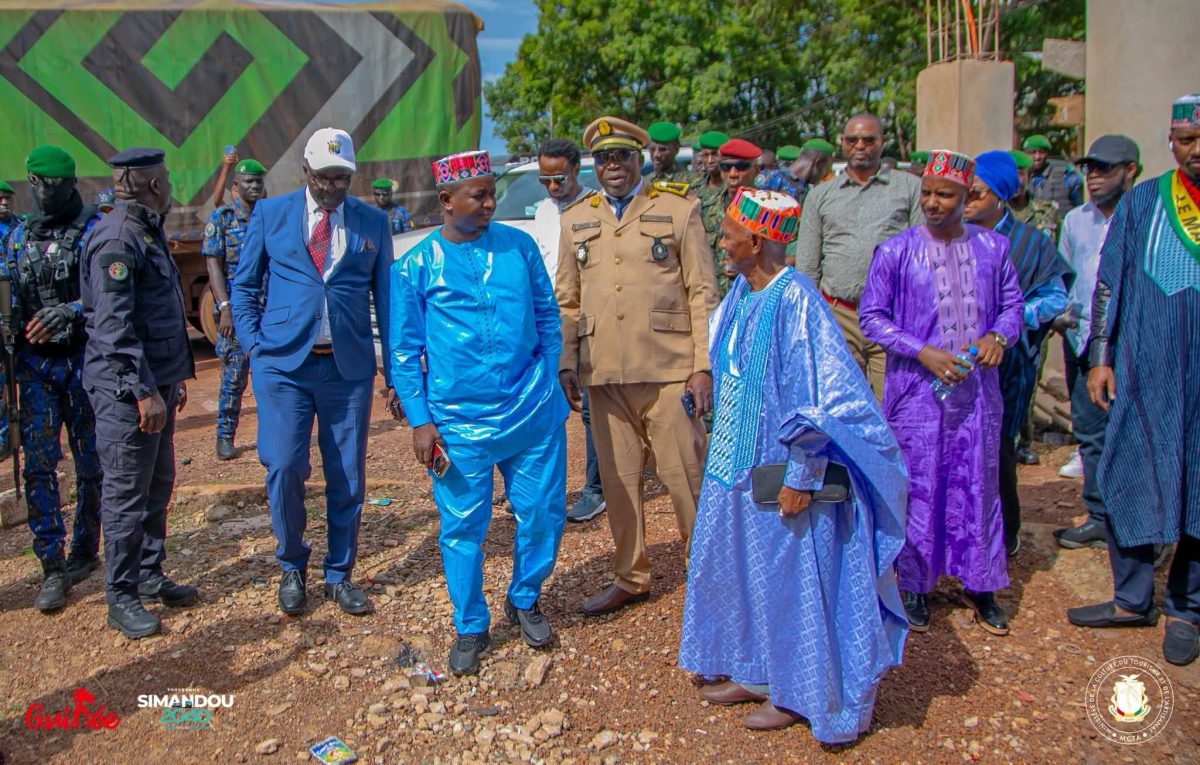 Labé : le ministre Moussa Moïse Sylla s&rsquo;imprègne de l&rsquo;état d&rsquo;avancement des travaux de rénovation du palais de la Kolima